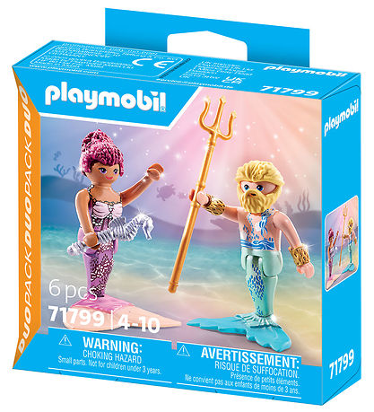 Playmobil DuoPack - Havfrue Og Triton - 71799 - 6 Dele