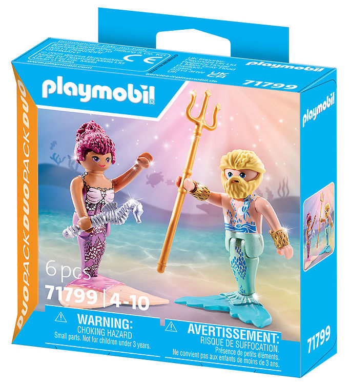 Playmobil DuoPack - Havfrue Og Triton - 71799 - 6 Dele