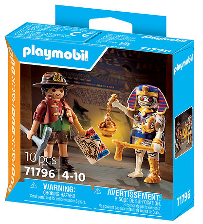 Playmobil Duopack - Skattejæger Og Mumie - 71796 - 10 Dele Playmobil Duopack - Skattejæger Og Mumie - 71796 - 10 Dele