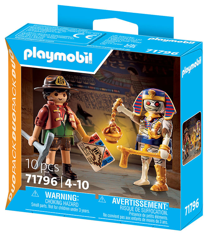 Playmobil Duopack - Skattejæger Og Mumie - 71796 - 10 Dele