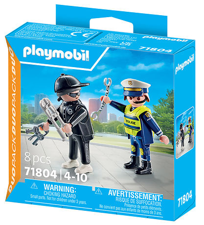 Playmobil DuoPack - Politi Og Røver  - 71804 - 8 Dele Playmobil DuoPack - Politi Og Røver  - 71804 - 8 Dele
