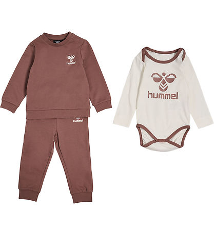 Hummel Sweatsæt m. Body l/æ - hmlTrio - Nutmeg Hummel Sweatsæt m. Body l/æ - hmlTrio - Nutmeg