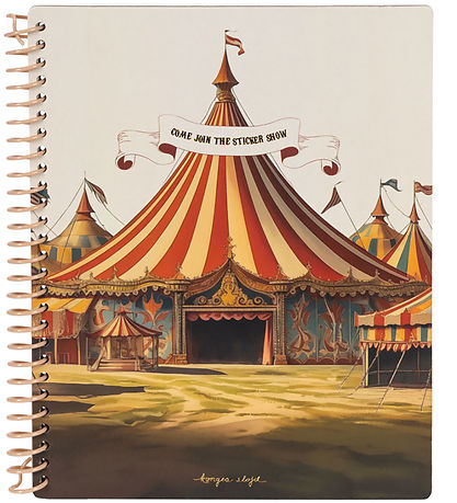 Konges Sløjd Klistermærkebog - Circus