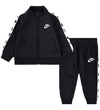 Nike Træningssæt - Cardigan/Bukser - Sort Nike Træningssæt - Cardigan/Bukser - Sort