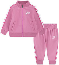 Nike Træningssæt - Cardigan/Bukser - Magic Flamingo Nike Træningssæt - Cardigan/Bukser - Magic Flamingo