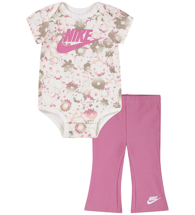 Nike Sæt - Leggings/Body k/æ - Magic Flamingo