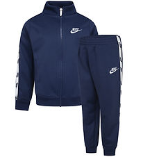 Nike Træningssæt - Cardigan/Bukser - Midnight Navy