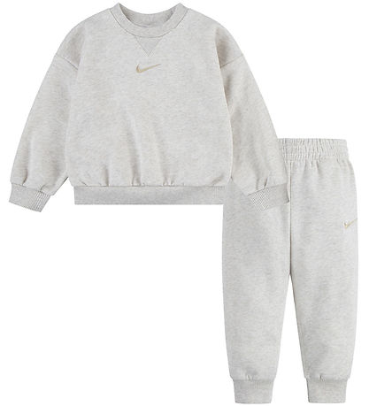 Nike Sweatsæt - Sweatshirt/Sweatpants - Pale Ivory Heather Nike Sweatsæt - Sweatshirt/Sweatpants - Pale Ivory Heather