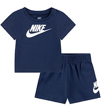 Nike Shorts Set - T-shirt/Shorts - Midnight Navy Nike Shorts Set - T-shirt/Shorts - Midnight Navy