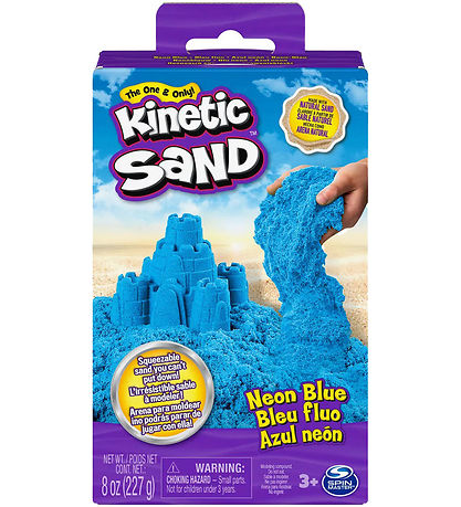 Kinetic Sand Strandsand - 227 gram - Neon Blue Kinetic Sand Strandsand - 227 gram - Neon Blue