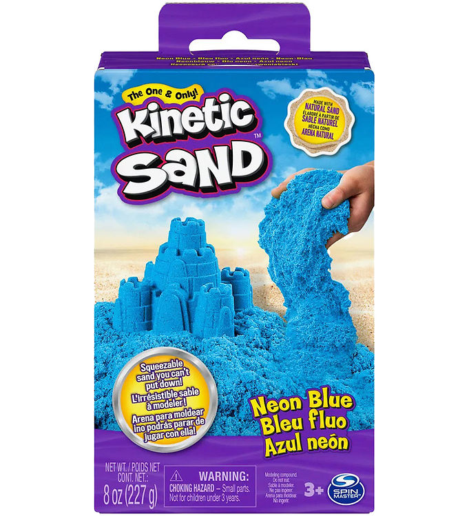 Kinetic Sand Strandsand - 227 gram - Neon Blue