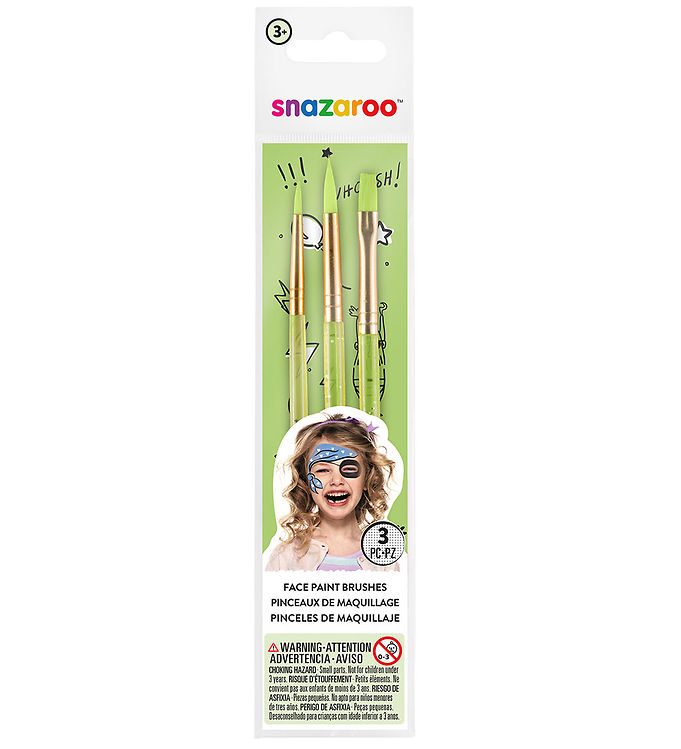 Snazaroo Makeup-pensler - 3 stk. billede
