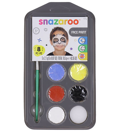 Snazaroo Ansigtsmaling - Summer - 7 Dele + 1 Idehæfte