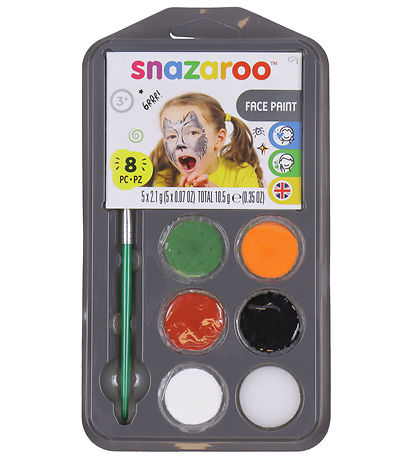 Snazaroo Ansigtsmaling - Halloween - 7 Dele + 1 Idehæfte