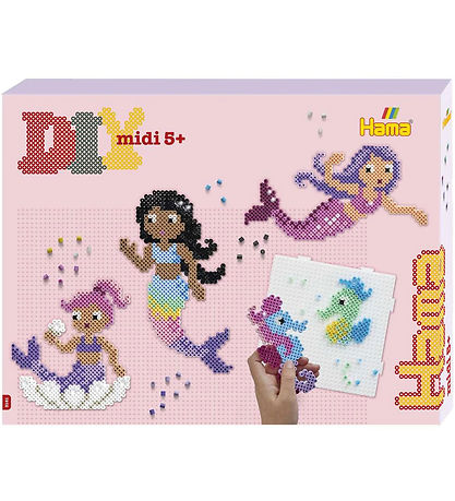 Hama Midi Perlesæt - 4000 stk. - Havfruer Hama Midi Perlesæt - 4000 stk. - Havfruer