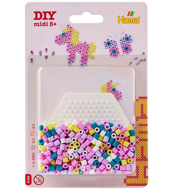 Hama Midi Perler - 450 stk. - Enhjørning