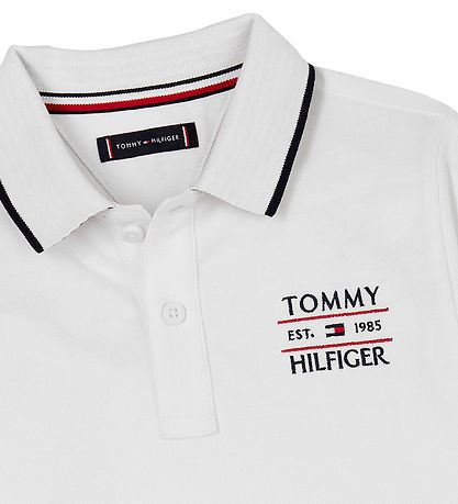 Tommy Hilfiger Polo - Hvid m. Logo Tommy Hilfiger Polo - Hvid m. Logo