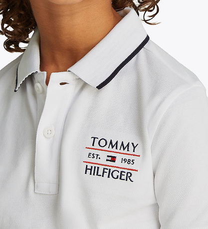 Tommy Hilfiger Polo - Hvid m. Logo