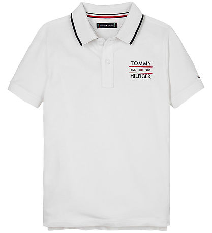 Tommy Hilfiger Polo - Hvid m. Logo Tommy Hilfiger Polo - Hvid m. Logo