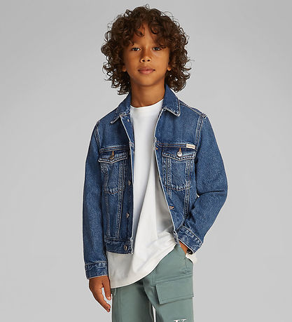 Calvin Klein Denimjakke - Bright Mid Blue Calvin Klein Denimjakke - Bright Mid Blue