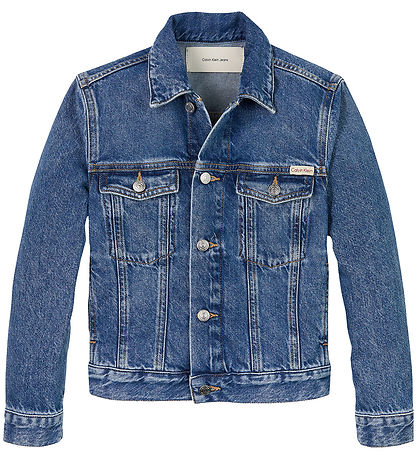 Calvin Klein Denimjakke - Bright Mid Blue Calvin Klein Denimjakke - Bright Mid Blue