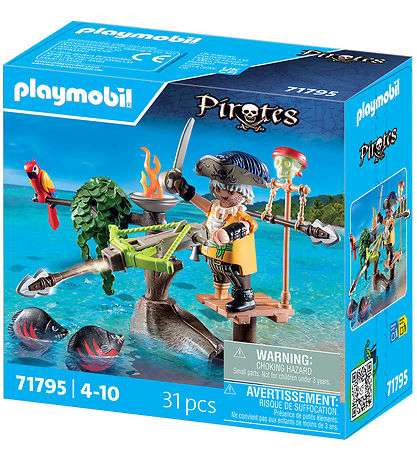 Playmobil Pirates - Pirat m. Ballista - 71795 - 31 Dele Playmobil Pirates - Pirat m. Ballista - 71795 - 31 Dele
