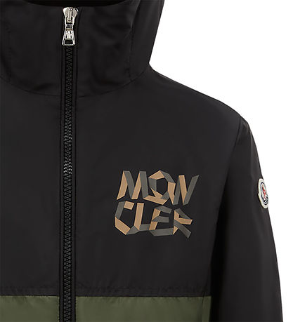 Moncler Jakke - Evert - Sort/Armygrøn Moncler Jakke - Evert - Sort/Armygrøn