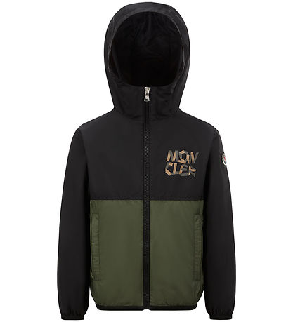 Moncler Jakke - Evert - Sort/Armygrøn Moncler Jakke - Evert - Sort/Armygrøn