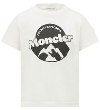 Moncler T-shirt - Hvid m. Print Moncler T-shirt - Hvid m. Print