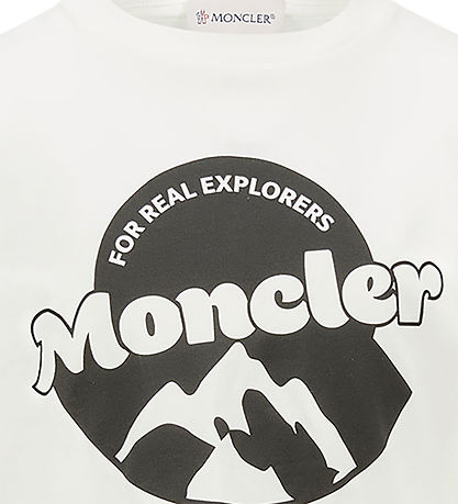 Moncler T-shirt - Hvid m. Print Moncler T-shirt - Hvid m. Print