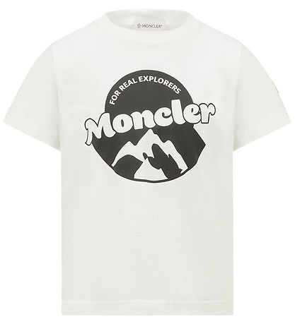 Moncler T-shirt - Hvid m. Print Moncler T-shirt - Hvid m. Print
