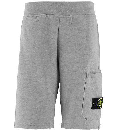 Stone Island 스웨트 반바지 - 그레이 멜란지