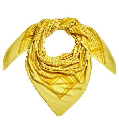 Lala Berlin Tørklæde - Triangle Trinity Classic M - Gul
