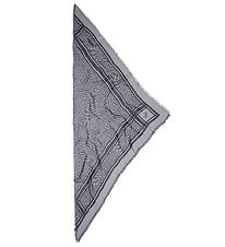 Lala Berlin Tørklæde - Triangle Tilda - Swoosh Black/White Lala Berlin Tørklæde - Triangle Tilda - Swoosh Black/White