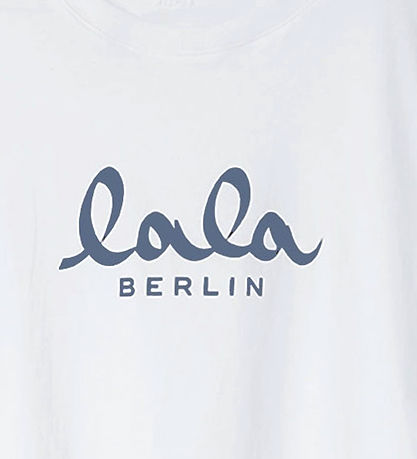 Lala Berlin T-shirt - Cara - Hvid m. Blå