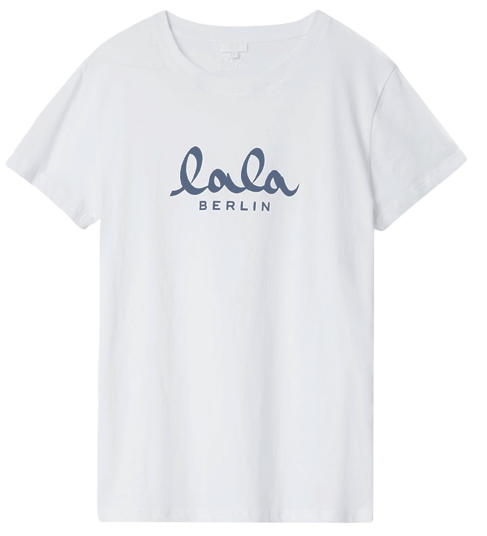 Lala Berlin T-Shirt - Cara - Weiß m. Blau - Lala Berlin - M - Medium - T-Shirts