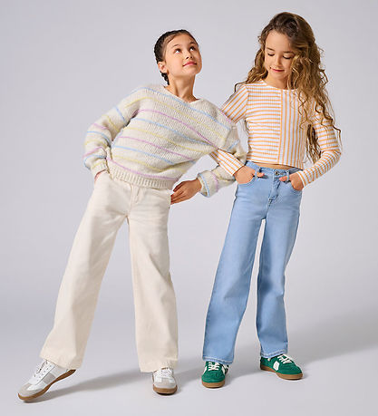 Kids Only Bluse - Strik - KogNordic - Birch/OPEN AIR - AFRICAN V
