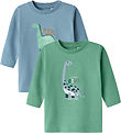Name it Bluse - NbmDitlef - 2 pack - Spring Lake/Creme De Menthe
