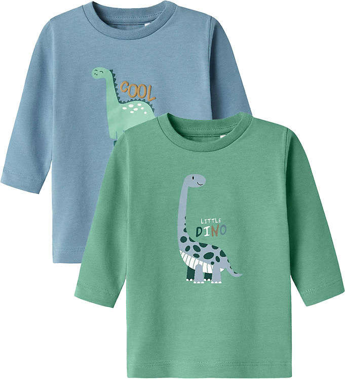 Name it Bluse - NbmDitlef - 2 pack - Spring Lake/Creme De Menthe