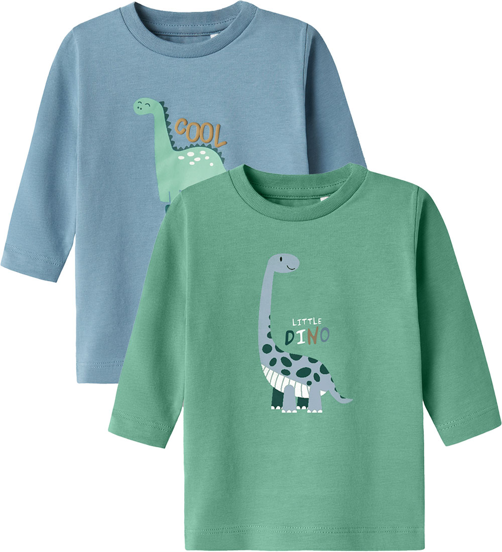 Name It Bluse - NbmDitlef - 2er Pack - Spring Lake/Creme De Ment - Name It - 68 - Blusen