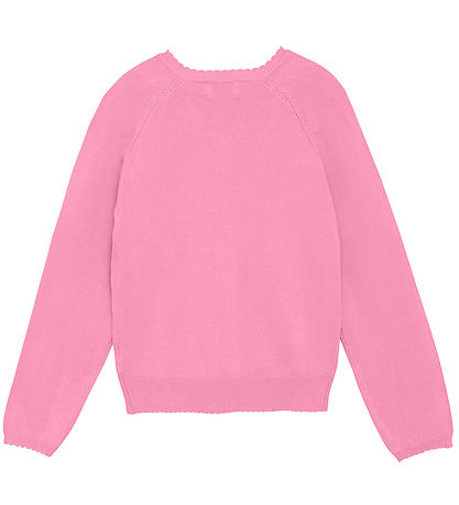 Creamie Cardigan - Strik - Pointelle - Rosebloom