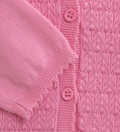 Creamie Cardigan - Strik - Pointelle - Rosebloom Creamie Cardigan - Strik - Pointelle - Rosebloom