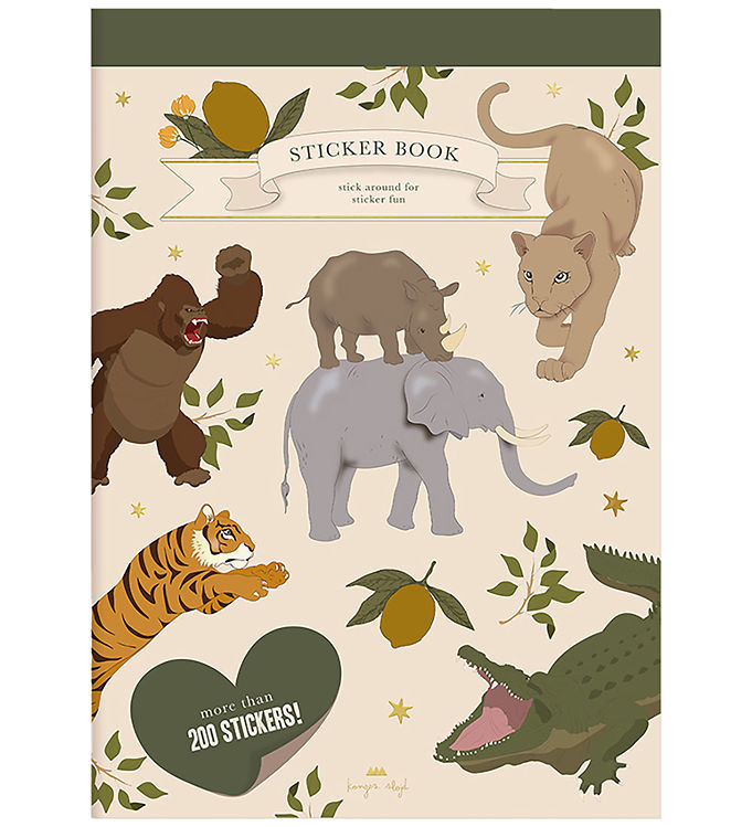 Konges Sløjd Klistermærker - A Sticker A Day - 200+ stk. - Tiger