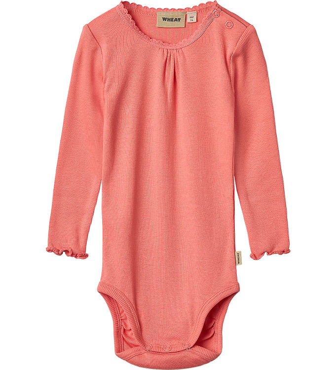Wheat Body l/æ - Rib - Lotta - Light Coral