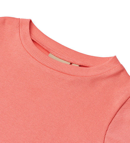 Wheat T-shirt - Rib - Irene - Light Coral