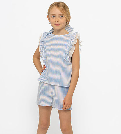 The New Shorts og Hårelastik - TnNalani - White Swan Striped