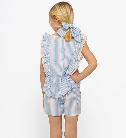 The New Shorts og Hårelastik - TnNalani - White Swan Striped