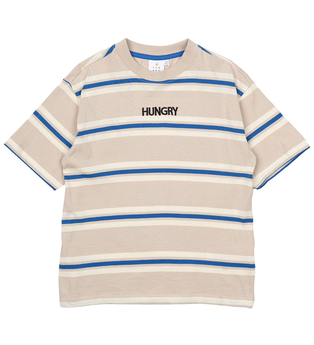The New T-Shirt - TnNicky - Federgrau Striped - The New - 5-6 Jahre (110-116) - T-Shirts