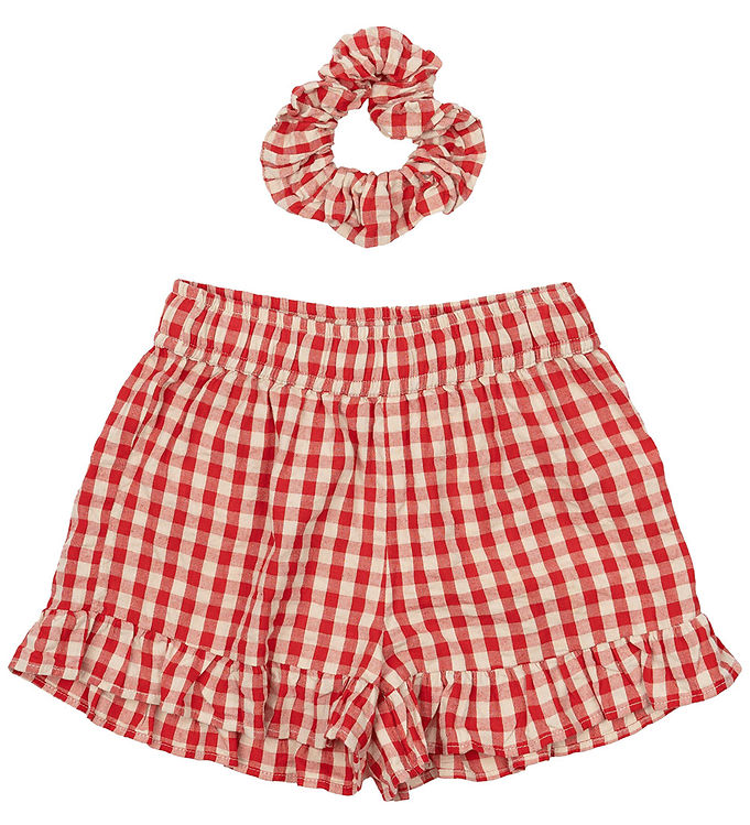 The New Shorts - TnNally - Poppy Red Check