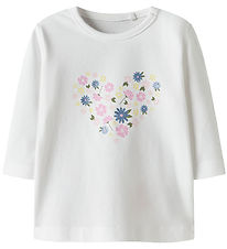 Name It Bluse - NbfVubie - Bright White/Heart Name It Bluse - NbfVubie - Bright White/Heart